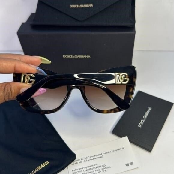 New Authentic Dolce & Gabbana DG 4405 502/13 tortoise Sunglasses","description": - Picture 11 of 11